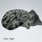 Preview: LK0118 Katzenurne Acryl Grau-Tiger